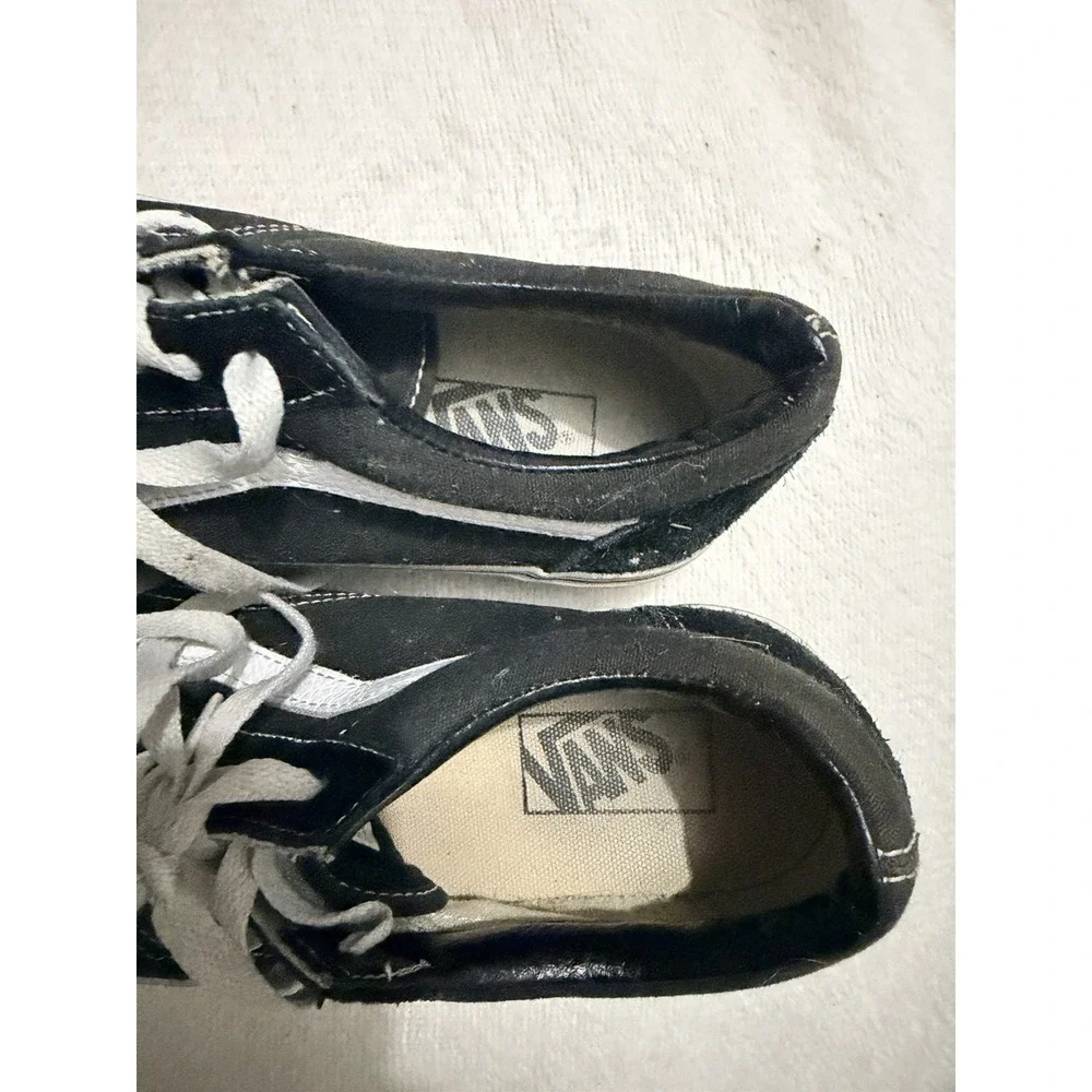 Vans Old Skool Black White Shoes Mens 8 Womens 9.5 Skate Low Classic